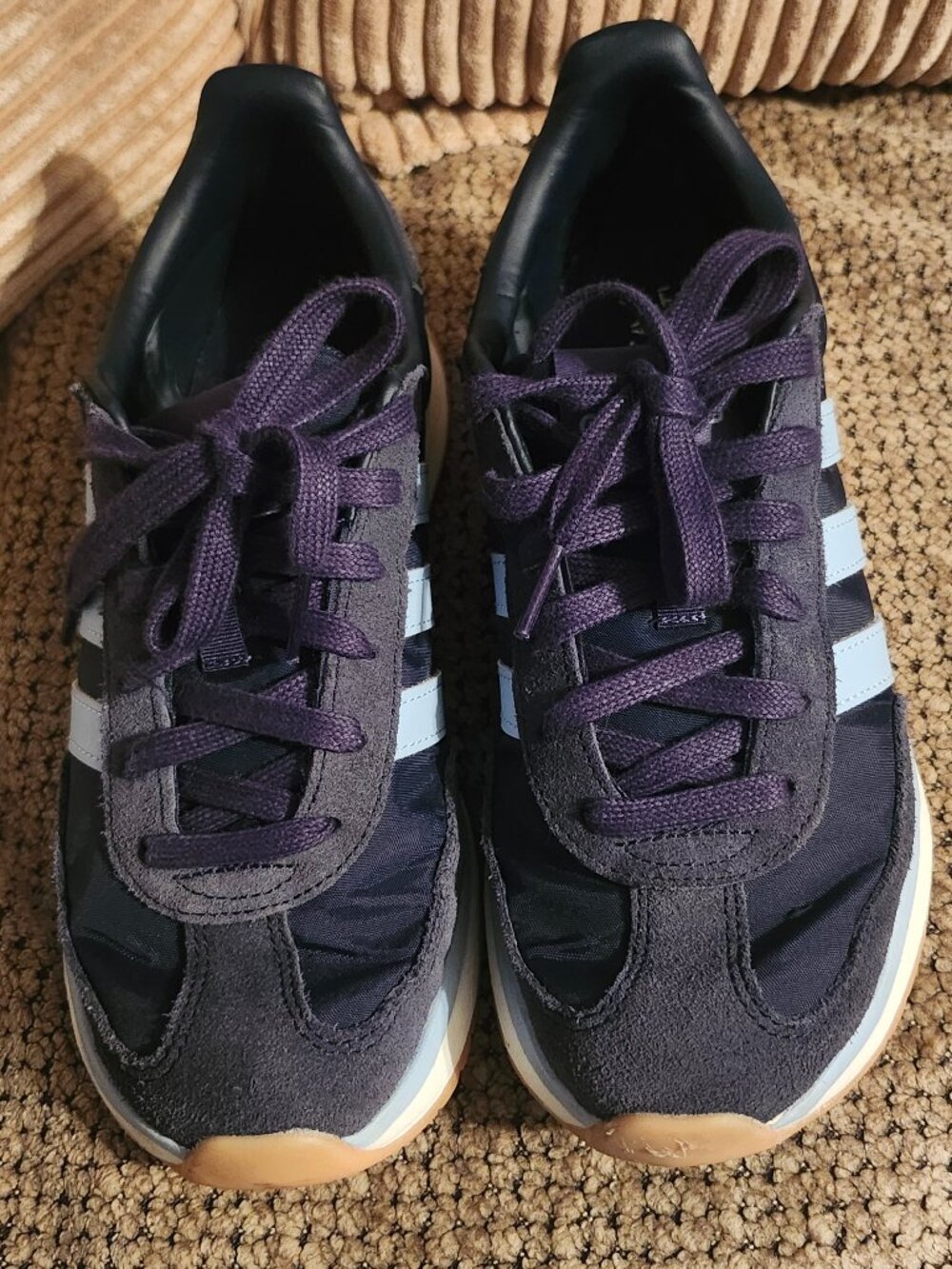 Women's Navy Blue Adidas Cloudfoam